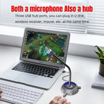 HXSJ F15 USB Anti-interference Matrix Noise Reduction Microphone