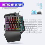 HXSJ P8+V100+J900 Keyboard Mouse Converter + One-handed Keyboard + Programming Gaming Mouse Set, P8+V100+A883
