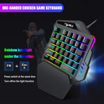 HXSJ V100+A883+P8 One-handed Keyboard + Programming Gaming Mouse + Keyboard Mouse Converter Set, V100+J900+P8