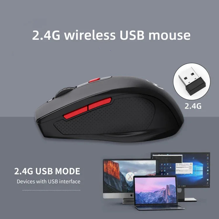 HXSJ T67 2.4G Bluetooth 3.0/5.0 Dual Mode Wireless Mouse, T67 2.4G