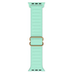 Japanese Word Buckle Silicone Replacement Watchband For Apple Watch Series, 7 45mm / 6 & SE & 5 & 4 44mm / 3 & 2 & 1 42mm, 7 41mm / 6 & SE & 5 & 4 40mm / 3 & 2 & 1 38mm