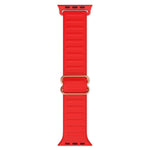 Japanese Word Buckle Silicone Replacement Watchband For Apple Watch Series, 7 45mm / 6 & SE & 5 & 4 44mm / 3 & 2 & 1 42mm, 7 41mm / 6 & SE & 5 & 4 40mm / 3 & 2 & 1 38mm