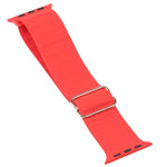 Japanese Word Buckle Silicone Replacement Watchband For Apple Watch Series, 7 45mm / 6 & SE & 5 & 4 44mm / 3 & 2 & 1 42mm, 7 41mm / 6 & SE & 5 & 4 40mm / 3 & 2 & 1 38mm