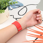 Japanese Word Buckle Silicone Replacement Watchband For Apple Watch Series, 7 45mm / 6 & SE & 5 & 4 44mm / 3 & 2 & 1 42mm, 7 41mm / 6 & SE & 5 & 4 40mm / 3 & 2 & 1 38mm