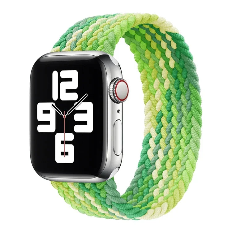 سوار ساعة بديل من النايلون المنسوج بحلقة واحدة، الحجم: S 135مم لسلسلة Apple Watch 6 و SE و 5 و 4 40مم / 3 و 2 و 1 38مم، S 135مم 40مم / 38مم