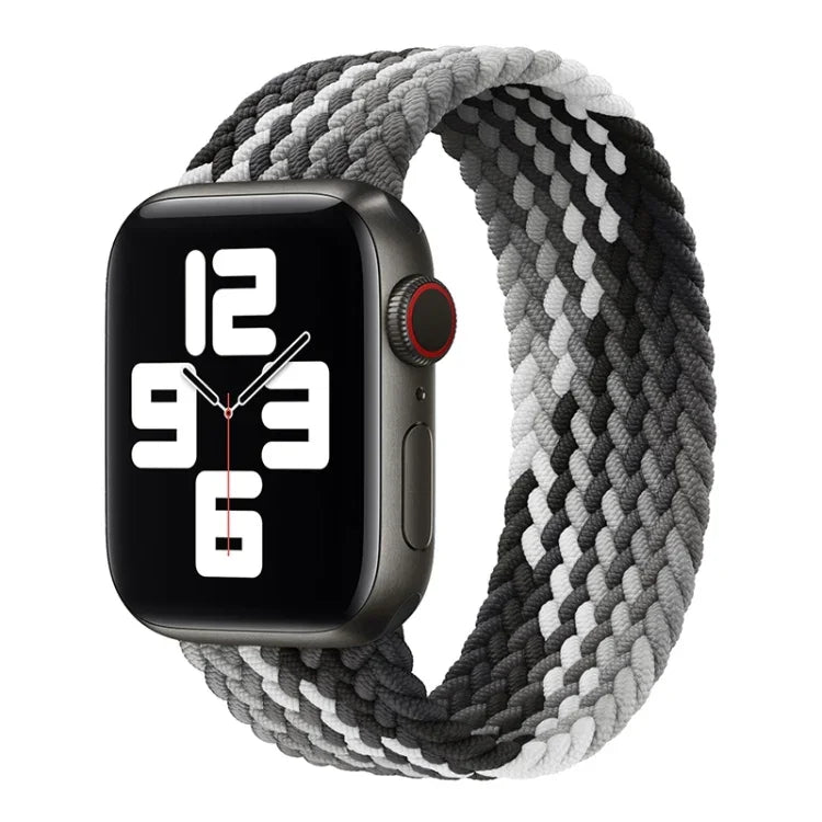 Single Loop Weaving Nylon Replacement Watchband, Size: L 155mm For Apple Watch Series 6 & SE & 5 & 4 40mm / 3 & 2 & 1 38mm, L 155mm 40mm / 38 mm