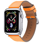 Small Waist Leather Replacement Strap Watchband, For Apple Watch Series 7  41mm / & 6 & SE & 5 & 4 40mm, For Apple Watch Series  7  45mm / & 6 & SE & 5 & 4 44mm