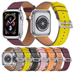 Small Waist Leather Replacement Strap Watchband, For Apple Watch Series 7  41mm / & 6 & SE & 5 & 4 40mm, For Apple Watch Series  7  45mm / & 6 & SE & 5 & 4 44mm