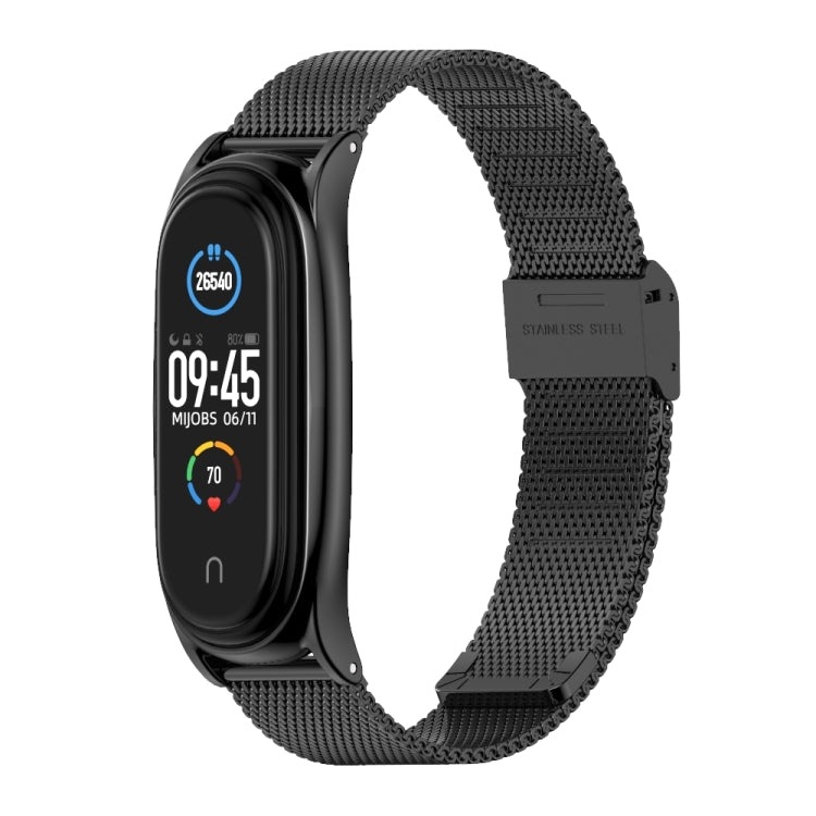 For Xiaomi Mi Band 6 / 5 Mijobs Milan Buckle Plus Stainless Steel Watch Band