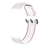 For Samsung Galaxy Watch Active 2 Two-color Stitching Silicone Replacement Strap Watchband, 20mm