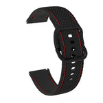 For Samsung Galaxy Watch Active 2 Two-color Stitching Silicone Replacement Strap Watchband, 20mm