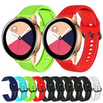 For Samsung Galaxy Watch Active 2 Two-color Stitching Silicone Replacement Strap Watchband, 20mm