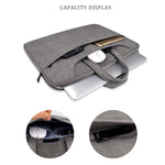 ST06SDJ Frosted PU Business Laptop Bag with Detachable Shoulder Strap, 13.3 inch, 14.1-15.4 inch, 15.6 inch