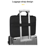 ST11 Polyester Thickened Laptop Bag with Detachable Shoulder Strap, 13.3 inch (with Strap), 14.1-15.4 inch (with Strap), 15.6 inch (with Strap)