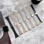 Small Waist Steel Replacement Strap Watchband, For Apple Watch Series 7  41mm / & 6 & SE & 5 & 4 40mm, For Apple Watch Series  7  45mm / & 6 & SE & 5 & 4 44mm