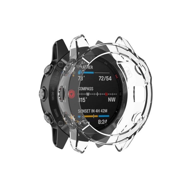 Smart Watch Half Coverage TPU Protective Case, For Garmin Fenix 6 / 6 Pro, For Garmin Fenix 6S / 6S Pro, For Garmin Fenix 6X / 6X Pro