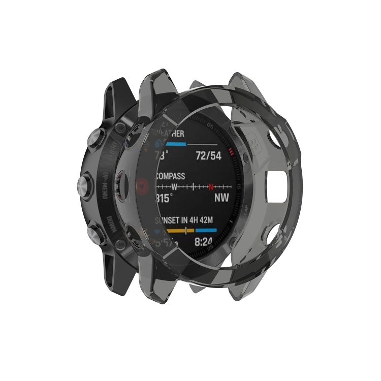 Smart Watch Half Coverage TPU Protective Case, For Garmin Fenix 6 / 6 Pro, For Garmin Fenix 6S / 6S Pro, For Garmin Fenix 6X / 6X Pro