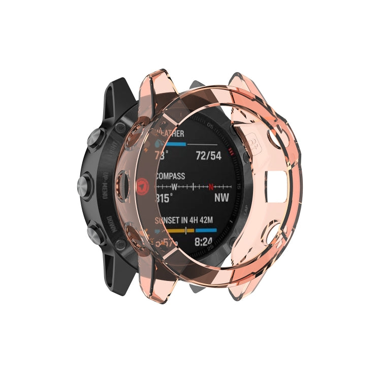 Smart Watch Half Coverage TPU Protective Case, For Garmin Fenix 6 / 6 Pro, For Garmin Fenix 6S / 6S Pro, For Garmin Fenix 6X / 6X Pro