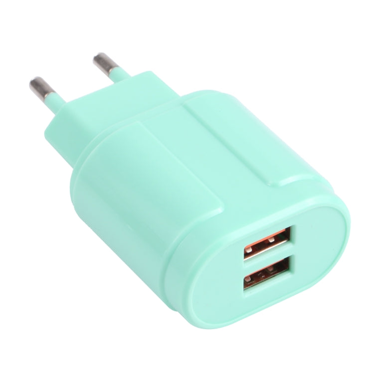 شاحن سفر مزدوج USB 2.1A ماكارون 13-22، قابس الاتحاد الأوروبي، قابس الولايات المتحدة