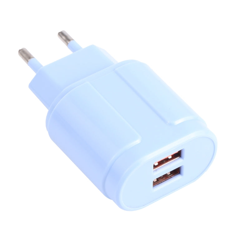 شاحن سفر مزدوج USB 2.1A ماكارون 13-22، قابس الاتحاد الأوروبي، قابس الولايات المتحدة