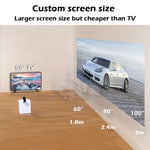 WEJOY Y2 1920x1080P 100 ANSI Lumens Portable Home Theater LED HD Digital Projector, Battery Touch Control Version, Android 9.0, 2G+16G, Y2 US Plug