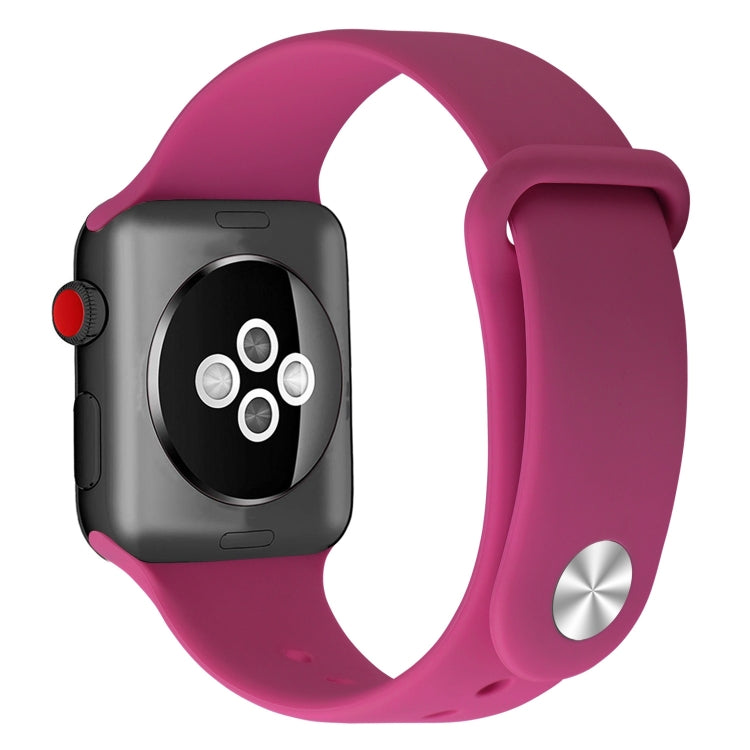 Silicone Replacement Strap Watchband For Apple Watch Series, 7 41mm / 6 & SE & 5 & 4 40mm / 3 & 2 & 1 38mm, 7 45mm / 6 & SE & 5 & 4 44mm / 3 & 2 & 1 42mm