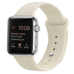 Silicone Replacement Strap Watchband For Apple Watch Series, 7 41mm / 6 & SE & 5 & 4 40mm / 3 & 2 & 1 38mm, 7 45mm / 6 & SE & 5 & 4 44mm / 3 & 2 & 1 42mm