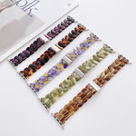 Resin Replacement Watchband For Apple Watch Series, 7 41mm / 6 & SE & 5 & 4 40mm / 3 & 2 & 1 38mm, 7 45mm / 6 & SE & 5 & 4 44mm / 3 & 2 & 1 42mm