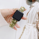 Resin Replacement Watchband For Apple Watch Series, 7 41mm / 6 & SE & 5 & 4 40mm / 3 & 2 & 1 38mm, 7 45mm / 6 & SE & 5 & 4 44mm / 3 & 2 & 1 42mm