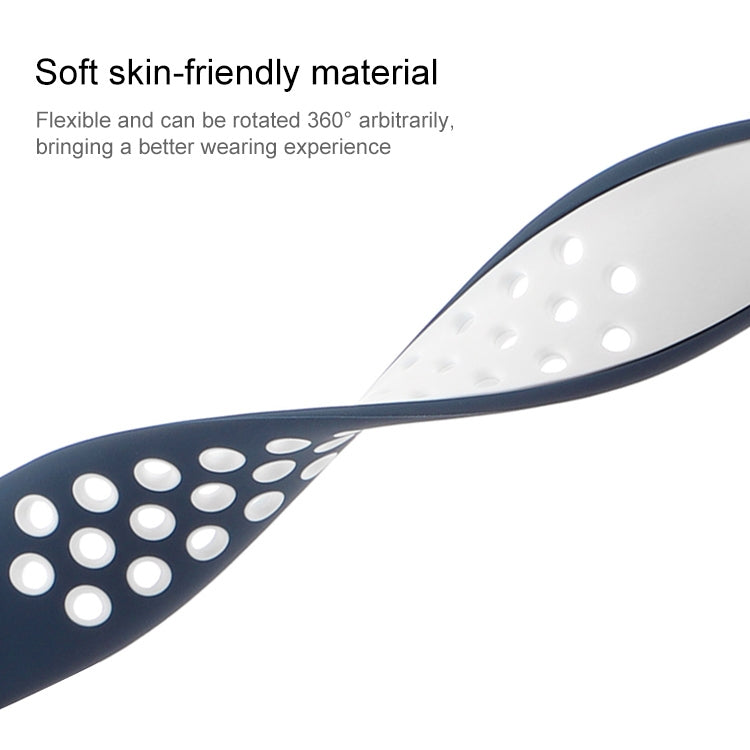 Butterfly Buckle Dual-tone Liquid Silicone Replacement Watchband For Apple Watch Series, 7 41mm / 6 & SE & 5 & 4 40mm / 3 & 2 & 1 38mm, 7 45mm / 6 & SE & 5 & 4 44mm / 3 & 2 & 1 42mm