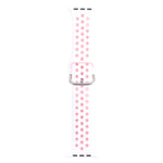 Metal Buckle Silicone Replacement Watchband For Apple Watch Series, 7 41mm / 6 & SE & 5 & 4 40mm / 3 & 2 & 1 38mm, 7 45mm / 6 & SE & 5 & 4 44mm / 3 & 2 & 1 42mm