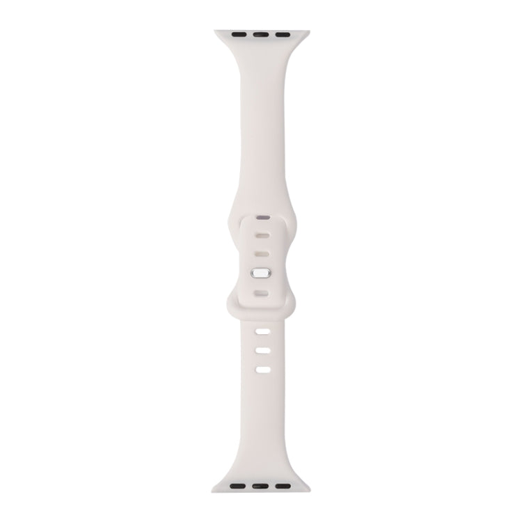 Slimming 8-buckle Silicone Replacement Strap Watchband, For Apple Watch Series 7  41mm / & 6 & SE & 5 & 4 40mm, For Apple Watch Series  7  45mm / & 6 & SE & 5 & 4 44mm