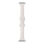 Slimming 8-buckle Silicone Replacement Strap Watchband, For Apple Watch Series 7  41mm / & 6 & SE & 5 & 4 40mm, For Apple Watch Series  7  45mm / & 6 & SE & 5 & 4 44mm