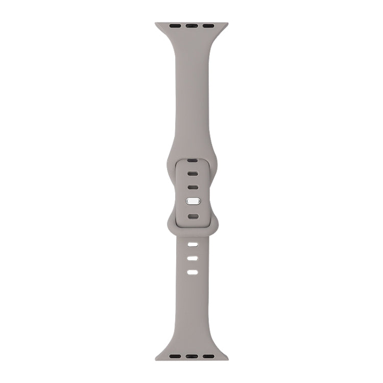 Slimming 8-buckle Silicone Replacement Strap Watchband, For Apple Watch Series 7  41mm / & 6 & SE & 5 & 4 40mm, For Apple Watch Series  7  45mm / & 6 & SE & 5 & 4 44mm