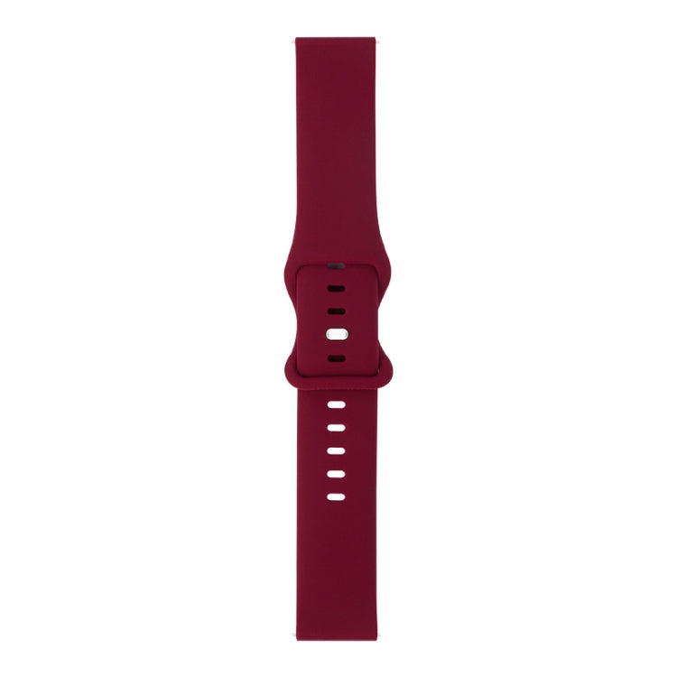 8-buckle Silicone Replacement Strap Watchband, For Huawei Watch GT 2 Pro 46mm, For Honor Magic Watch 2 42mm, For Honor Magic Watch 2 46mm, For Amazfit Pop