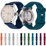 Silikon-Ersatzarmband mit 8 Schnallen, passend für Amazfit Sport Watch / Sport Watch 2S und Garmin Vivoactive 3