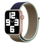 Color Matching Nylon Watchband, For Apple Watch Series 7 41mm / 6 & SE & 5 & 4 40mm / 3 & 2 & 1 38mm, For Apple Watch Series 8&7 41mm / SE 2&6&SE&5&4 40mm / 3&2&1 38mm, For Apple Watch Series 7 45mm / 6 & SE & 5 & 4 44mm / 3 & 2 & 1 42mm               ...