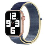 Color Matching Nylon Watchband, For Apple Watch Series 7 41mm / 6 & SE & 5 & 4 40mm / 3 & 2 & 1 38mm, For Apple Watch Series 8&7 41mm / SE 2&6&SE&5&4 40mm / 3&2&1 38mm, For Apple Watch Series 7 45mm / 6 & SE & 5 & 4 44mm / 3 & 2 & 1 42mm               ...