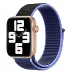 Color Matching Nylon Watchband, For Apple Watch Series 7 41mm / 6 & SE & 5 & 4 40mm / 3 & 2 & 1 38mm, For Apple Watch Series 8&7 41mm / SE 2&6&SE&5&4 40mm / 3&2&1 38mm, For Apple Watch Series 7 45mm / 6 & SE & 5 & 4 44mm / 3 & 2 & 1 42mm               ...
