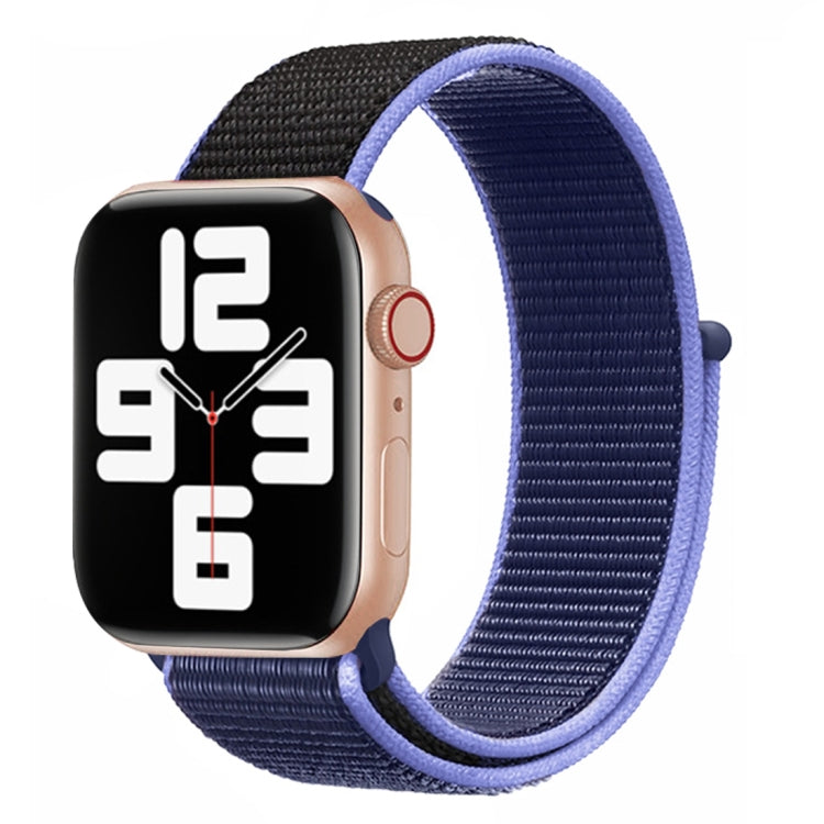 Color Matching Nylon Watchband, For Apple Watch Series 7 41mm / 6 & SE & 5 & 4 40mm / 3 & 2 & 1 38mm, For Apple Watch Series 8&7 41mm / SE 2&6&SE&5&4 40mm / 3&2&1 38mm, For Apple Watch Series 7 45mm / 6 & SE & 5 & 4 44mm / 3 & 2 & 1 42mm               ...