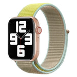 Color Matching Nylon Watchband, For Apple Watch Series 7 41mm / 6 & SE & 5 & 4 40mm / 3 & 2 & 1 38mm, For Apple Watch Series 8&7 41mm / SE 2&6&SE&5&4 40mm / 3&2&1 38mm, For Apple Watch Series 7 45mm / 6 & SE & 5 & 4 44mm / 3 & 2 & 1 42mm               ...