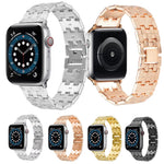 Woven Texture Stainless Steel Replacement Watchband For Apple Watch Series, 7 41mm / 6 & SE & 5 & 4 40mm / 3 & 2 & 1 38mm, 7 45mm / 6 & SE & 5 & 4 44mm / 3 & 2 & 1 42mm