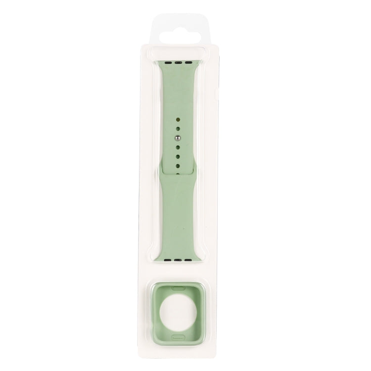 طقم حزام ساعة بديل من السيليكون + غطاء حماية للساعة، لسلسلة Apple Watch 3 & 2 & 1 مقاس 38mm، لسلسلة Apple Watch 3 & 2 & 1 مقاس 42mm