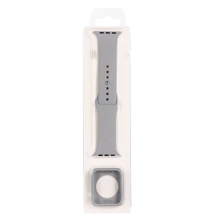 طقم حزام ساعة بديل من السيليكون + غطاء حماية للساعة، لسلسلة Apple Watch 3 & 2 & 1 مقاس 38mm، لسلسلة Apple Watch 3 & 2 & 1 مقاس 42mm