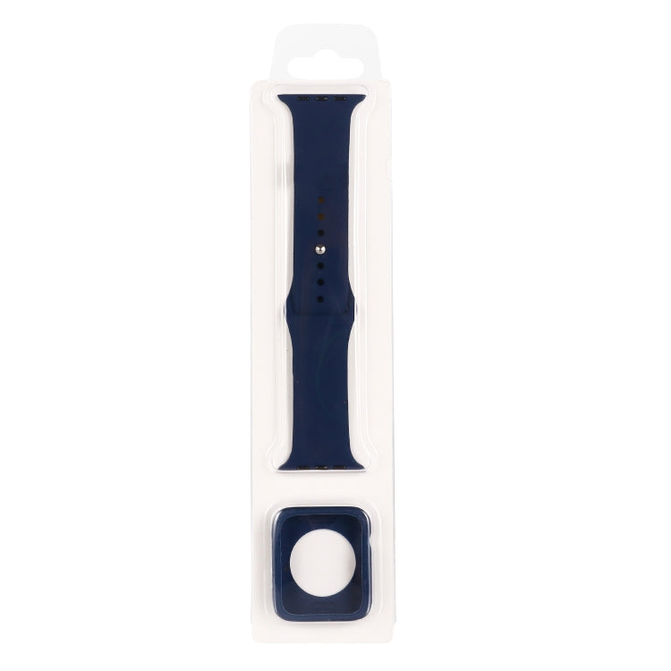 طقم حزام ساعة بديل من السيليكون + غطاء حماية للساعة، لسلسلة Apple Watch 3 & 2 & 1 مقاس 38mm، لسلسلة Apple Watch 3 & 2 & 1 مقاس 42mm