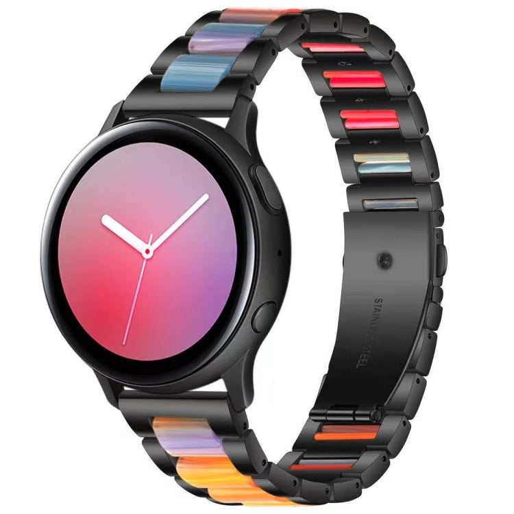 Dreifach-Perlenarmband aus Stahl und Harz, Ersatzarmband für Samsung Smartwatches (20 mm und 22 mm)