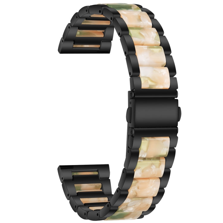 Dreifach-Perlenarmband aus Stahl und Harz, Ersatzarmband für Samsung Smartwatches (20 mm und 22 mm)