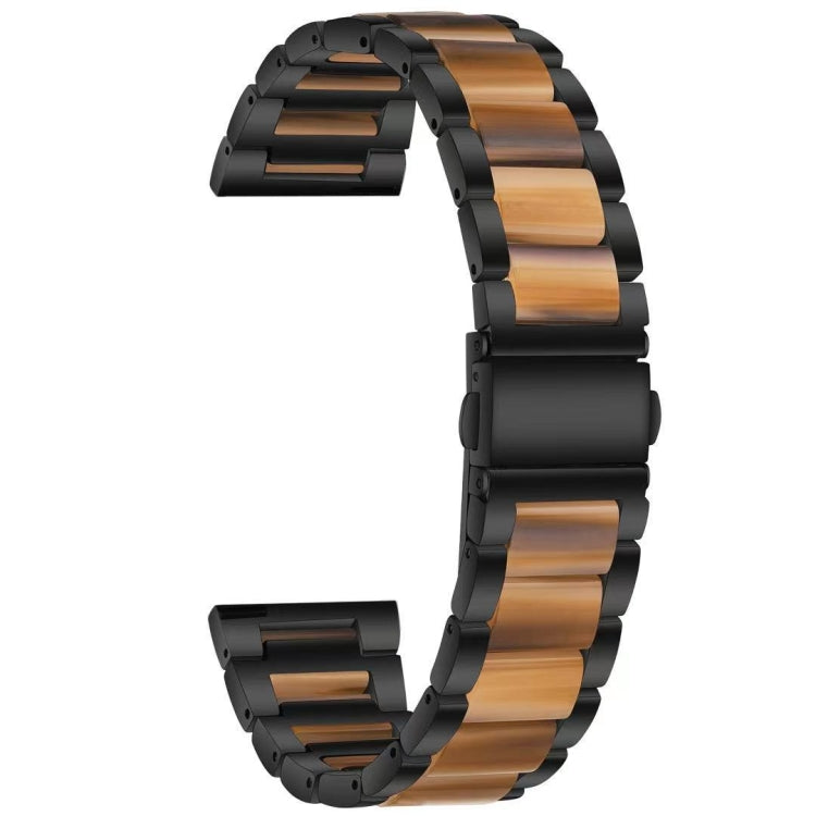 Dreifach-Perlenarmband aus Stahl und Harz, Ersatzarmband für Samsung Smartwatches (20 mm und 22 mm)