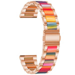 Dreifach-Perlenarmband aus Stahl und Harz, Ersatzarmband für Samsung Smartwatches (20 mm und 22 mm)