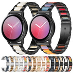 Dreifach-Perlenarmband aus Stahl und Harz, Ersatzarmband für Samsung Smartwatches (20 mm und 22 mm)